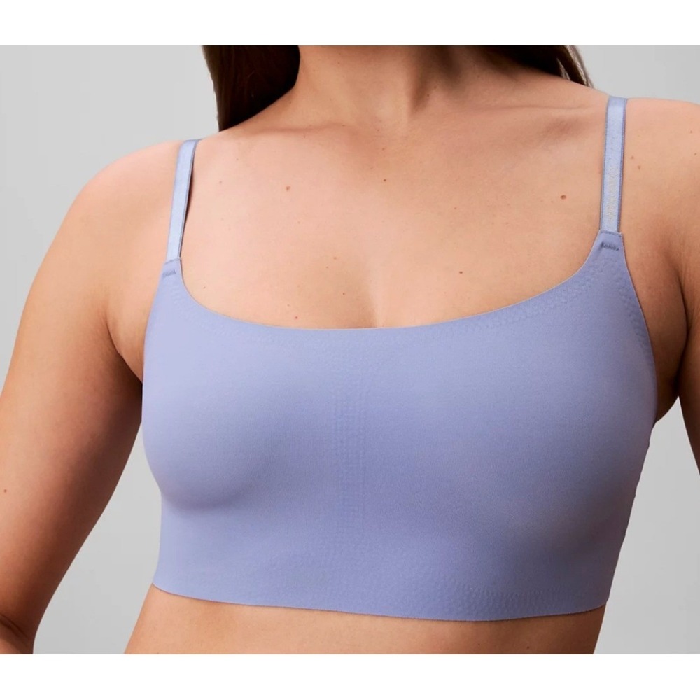 Calvin Klein Invisibles Microfiber Stretch Bralette Purple Lavender Small New
